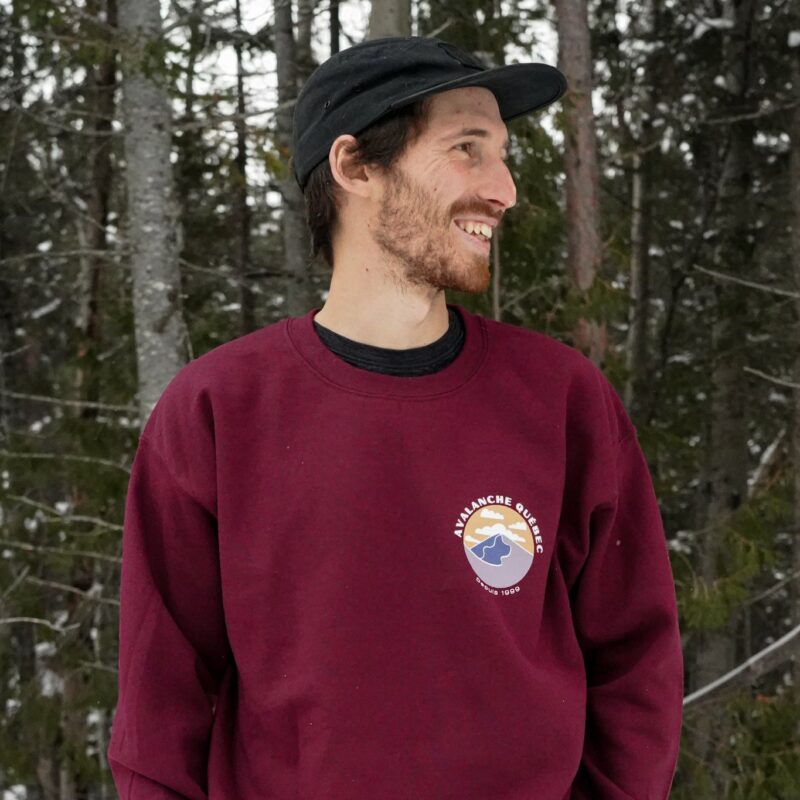 Molleton à col rond 25 ans unisexe - Bourgogne