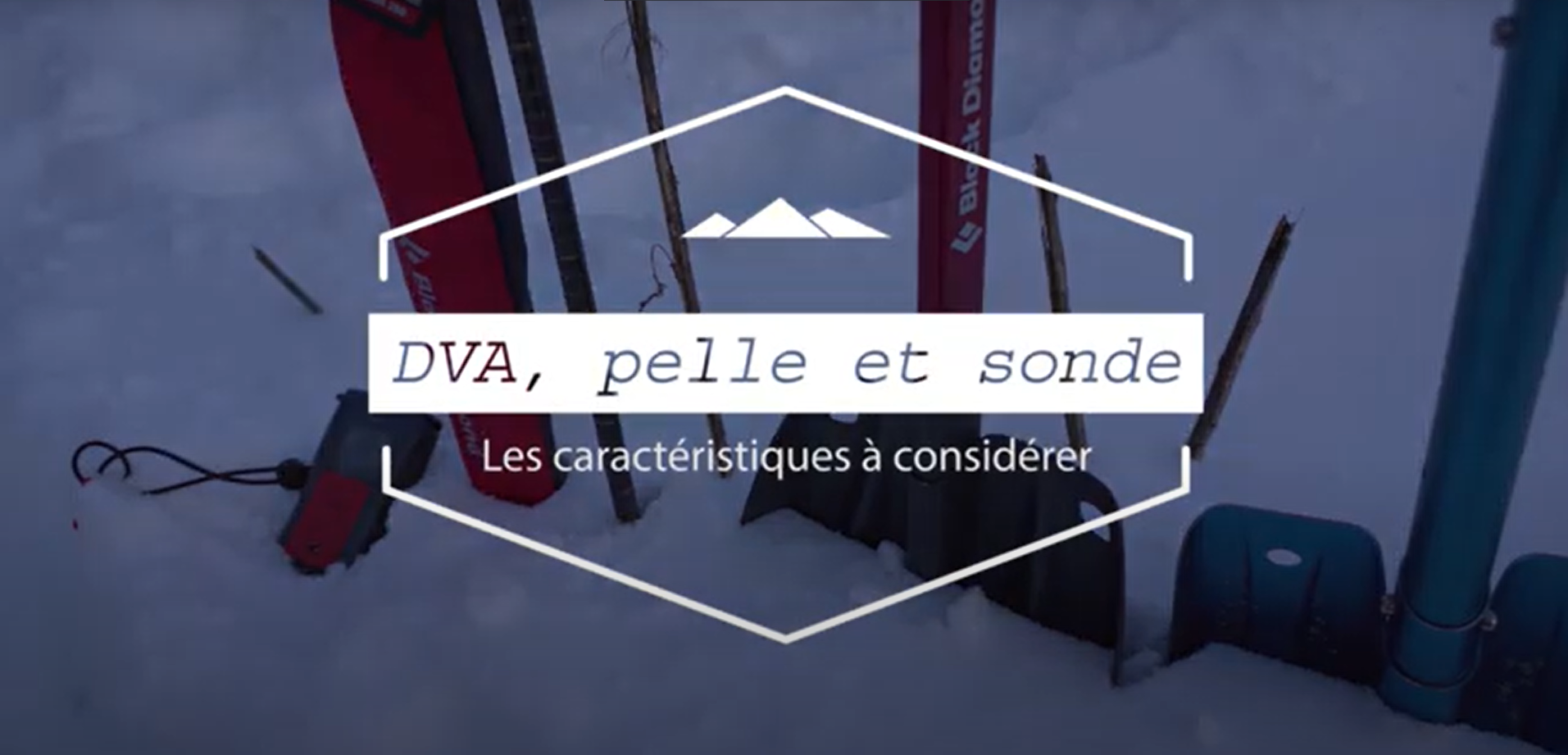 Le bon trio DVA+sonde+pelle