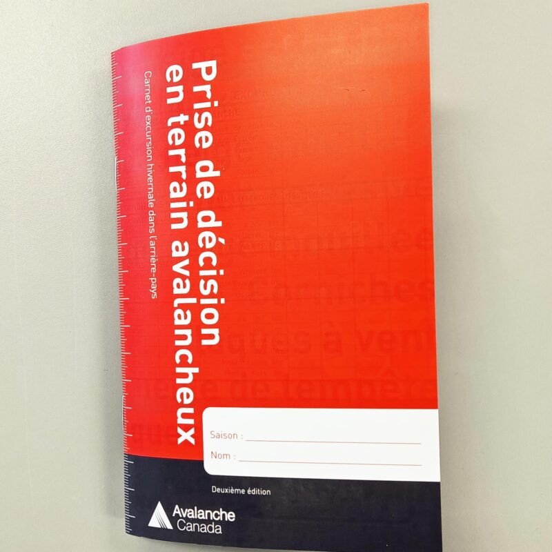 Carnet Prise de décision en terrain avalancheux