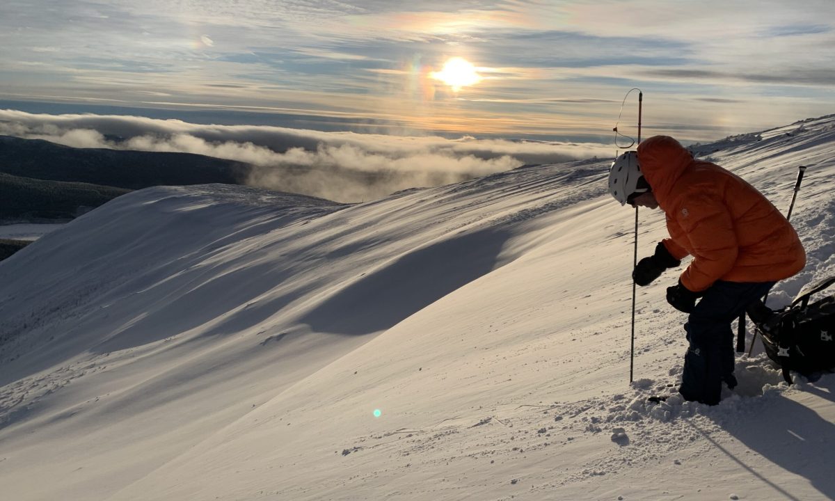 Une sonde est une longue tige pliable utilisée pour localiser une victime qui se trouve sous la neige après avoir effectué une recherche par DVA. Gardez votre sonde dans votre sac et, lorsque vous en avez besoin, raboutez les sections tel que vous le feriez avec un arceau de tente.